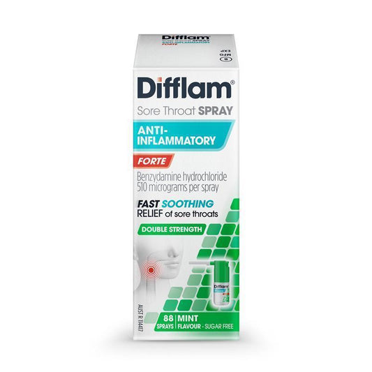 Difflam Forte Sore Throat Spray - 15mL (88 Sprays)-Auzzi Store