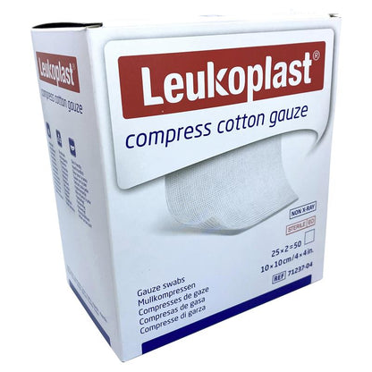 Leukoplast Compress Cotton Gauze 10 x 10cm 50 Pack