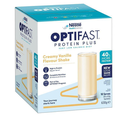 Optifast VLCD Protein Plus Shake Vanilla 10 Pack 630g - Weight Loss Support