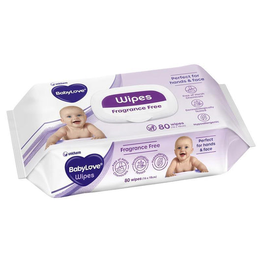 Babylove Everyday Wipes 80 Pack - Gentle Cleansing for Your Baby
