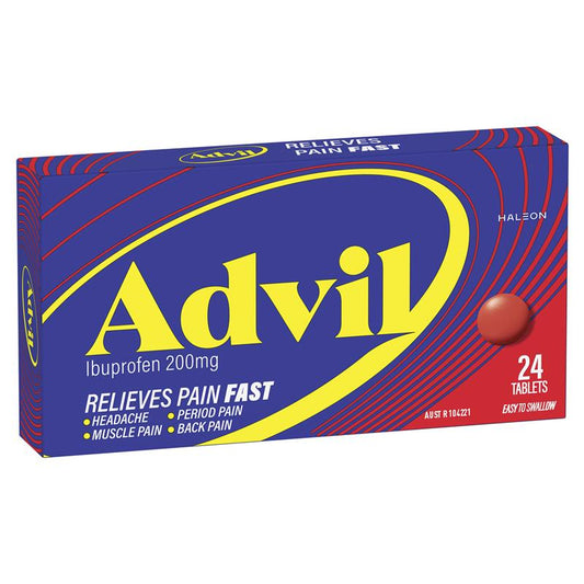 Advil Ibuprofen Pain Relief Tablets - 24 Count - Auzzistore