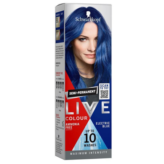 Schwarzkopf LIVE Colour Electric Blue - Semi Permanent 75ml