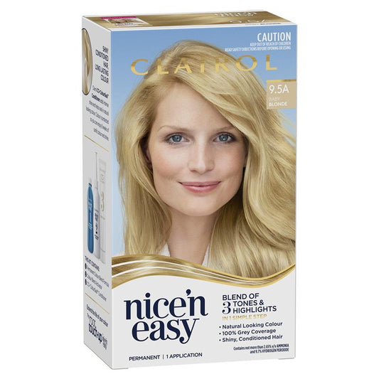 Clairol Nice N Easy 9.5A Natural Baby Blonde Permanent Hair Colour - 173g