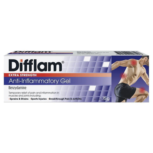 Difflam Extra Strength Anti-Inflammatory Gel 5% - 75g-Auzzi Store