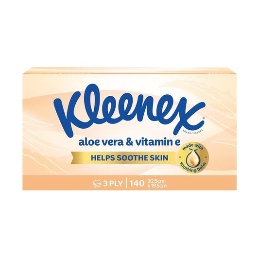 Kleenex Facial Tissues with Aloe Vera - 140 Pack-Auzzi Store