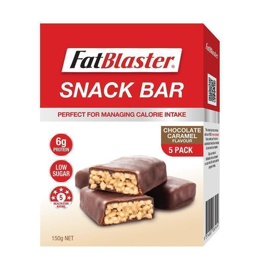 Naturopathica Fatblaster Choc Caramel Crunch Bar 5 x 30g - Deliciously Low-Calorie