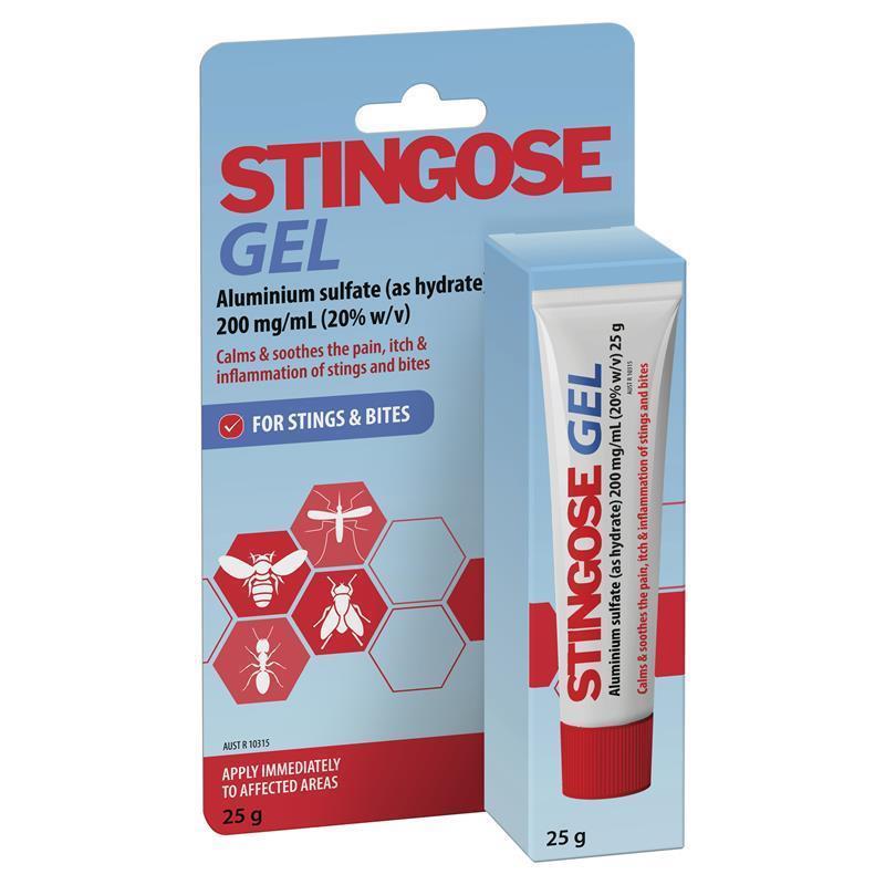 Stingose Gel for Insect Bites & Stings - 25g First Aid Relief