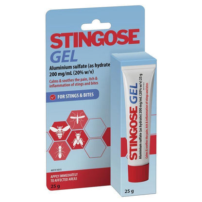 Stingose Gel for Insect Bites & Stings - 25g First Aid Relief