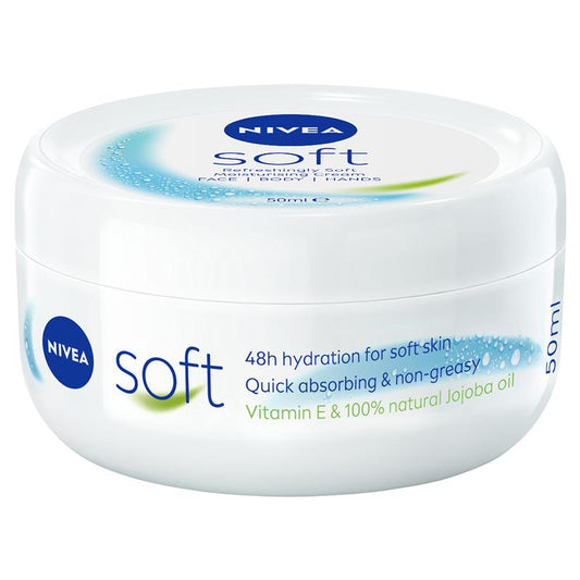 NIVEA Soft Moisturiser Cream for Face, Body & Hands - 50ml-Auzzi Store