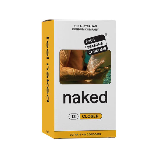 Four Seasons Naked Closer Condoms - 12 Pack for Enhanced Sensitivity - Auzzi Store