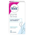 Veet Pure Cold Wax Strips for Legs - 40 Pack