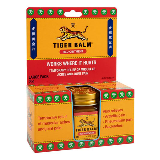Tiger Balm Red Ointment 30g - Fast Relief for Muscle Aches – view 2 - Auzzistore