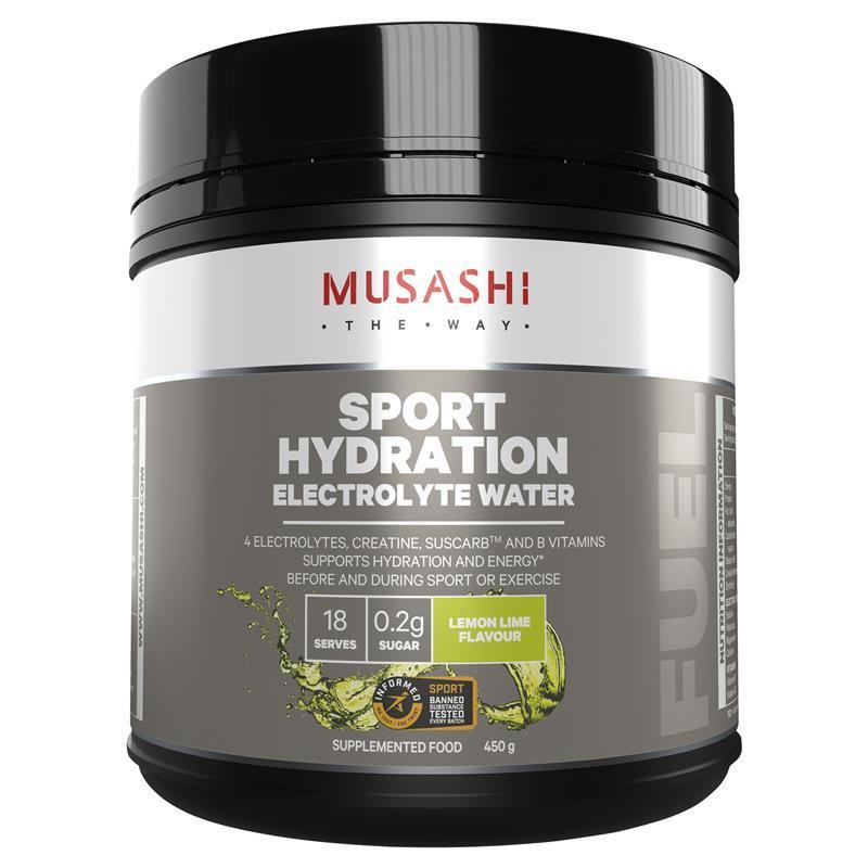Musashi Sports Hydration Lemon Lime 450g - Electrolyte & Energy Support