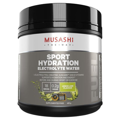 Musashi Sports Hydration Lemon Lime 450g - Electrolyte & Energy Support