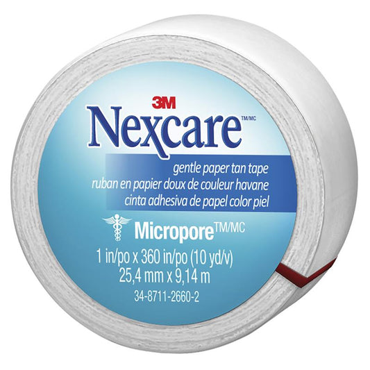 Nexcare Micropore Gentle Paper Tape - 25.4mm x 9.14m-Auzzi Store