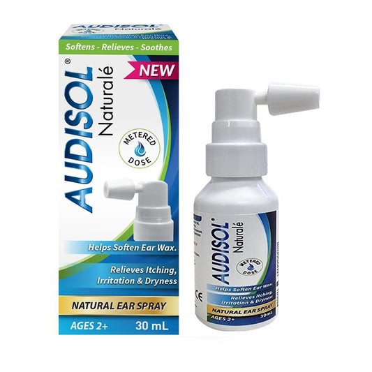 Audisol Naturale Ear Spray 30ml - Natural Ear Wax Softener