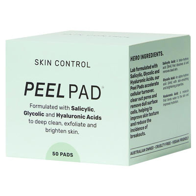 Skin Control Peel Pads - 50 Pack for Radiant Skin