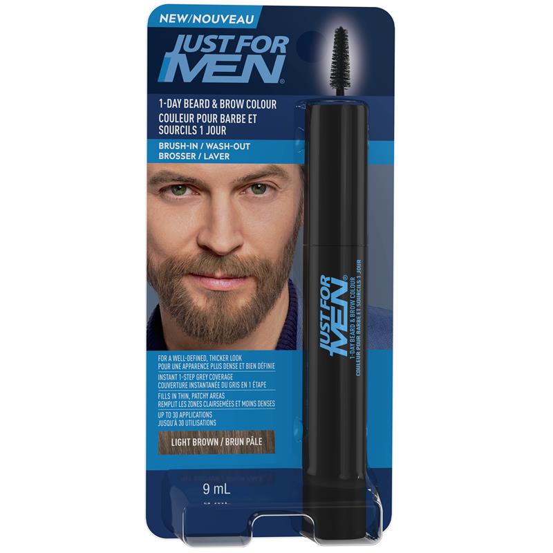 Just For Men Beard & Brow Gel - Light Brown (Dye-Free)