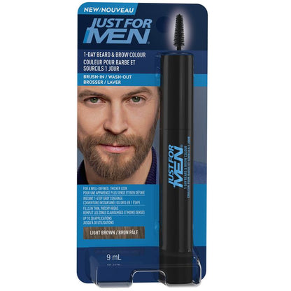 Just For Men Beard & Brow Gel - Light Brown (Dye-Free)