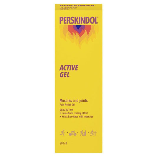 Perskindol Active Pain Relief Gel 200ml - Effective Muscle Pain Relief