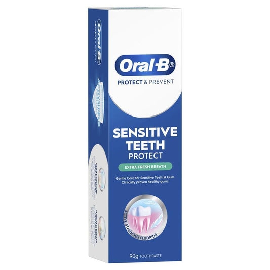 Oral-B Sensitive Teeth Protect Extra Fresh Breath Toothpaste 90g - Mint Flavor