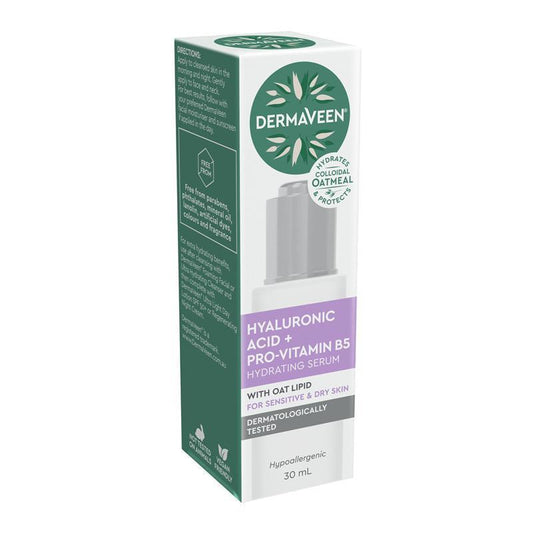 DermaVeen Hyaluronic Acid + Pro-Vitamin B5 Hydrating Serum - 30ml