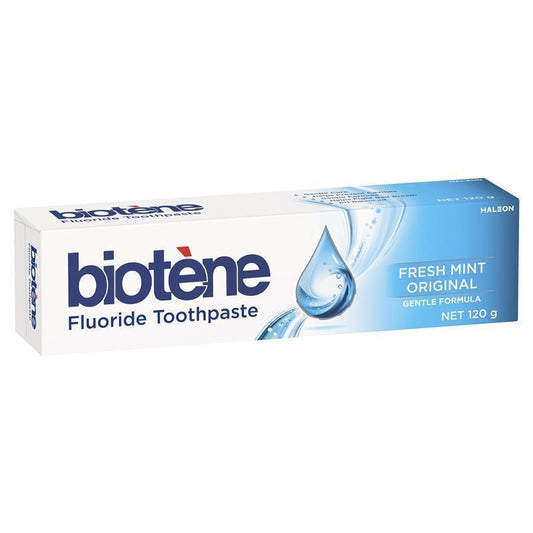 Biotene Dry Mouth Relief Fluoride Toothpaste Fresh Mint 120g - Gentle Care for Dry Mouth-Auzzi Store