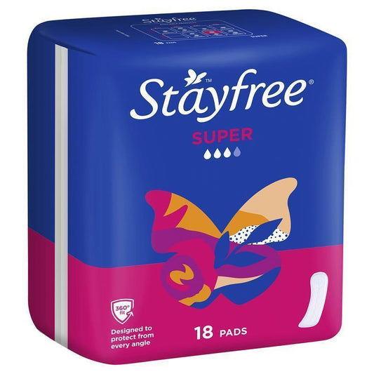 Stayfree Super Pads 18 Pack - Ultimate Protection & Comfort-Auzzi Store