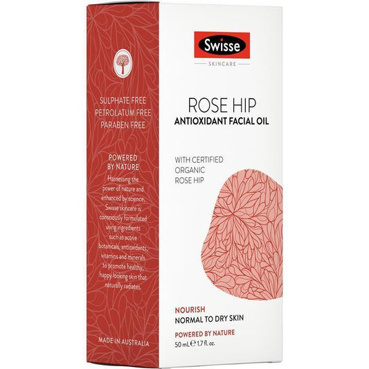 Swisse Skincare Rose Hip Antioxidant Facial Oil 50ml - Nourish and Protect - Auzzi Store