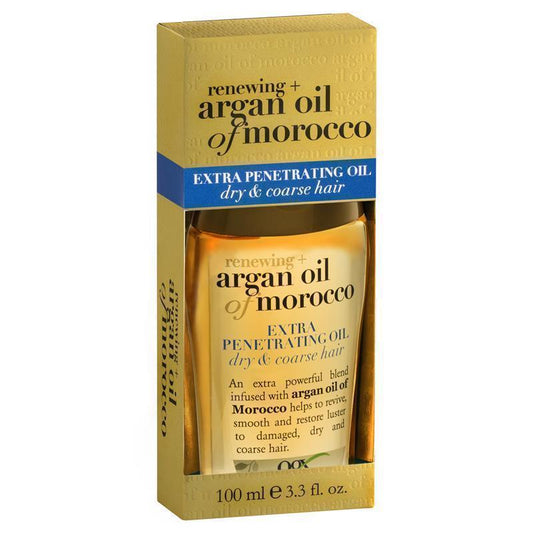 OGX Renewing Moroccan Argan Oil Extra Strength Penetrating Oil 100ml - Revitalize Your Hair - Auzzi Store