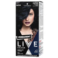 Schwarzkopf Live Colour Permanent Blue Black Hair Dye - 50ml