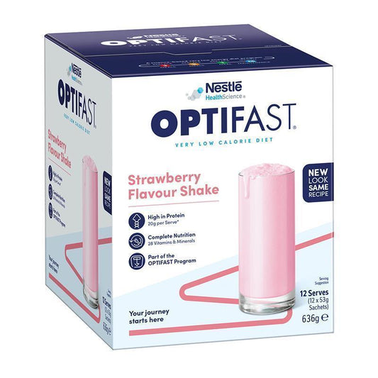 Optifast VLCD Shake Strawberry - 12 x 53g - Weight Management Solution