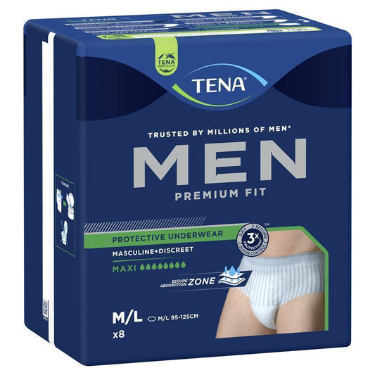 Tena Men Level 4 Incontinence Pants, Medium/Large, 8-Pants