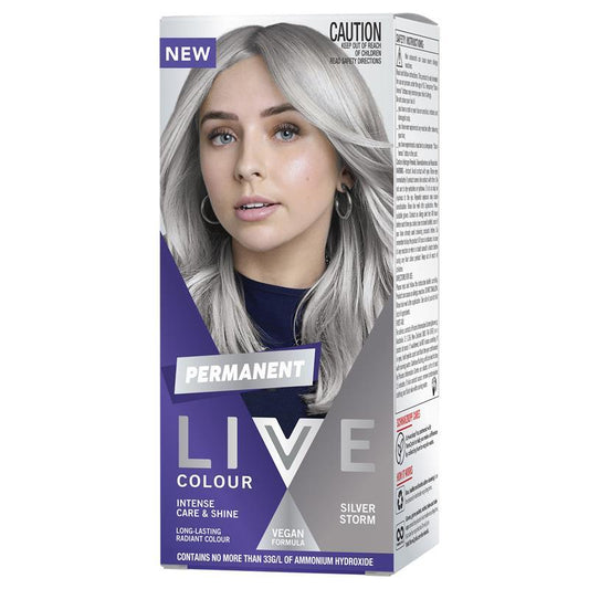 Schwarzkopf Live Colour Permanent Silver Storm Hair Dye - 1 Pack