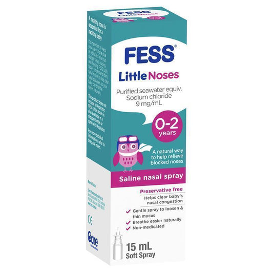 Fess Little Noses Saline Nose Spray 15ml - Gentle Relief for Blocked Noses-Auzzi Store