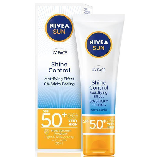 NIVEA Sun UV Face Sunscreen Shine Control SPF50 50ml - Auzzi Store