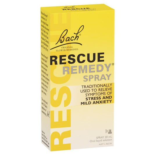 Bach® Rescue Remedy Spray 20ml – Natural Stress & Anxiety Relief, Vegan