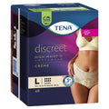 TENA Discreet High Waist Underwear – Large, Crème, 8 Pants