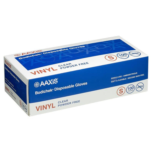 Bodichek Powder-Free Vinyl Disposable Gloves - Small (100 Pack) - Auzzistore