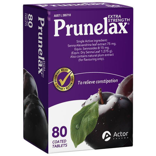 Prunelax Extra Strength Laxative Tablets 80 Count - Auzzi Store