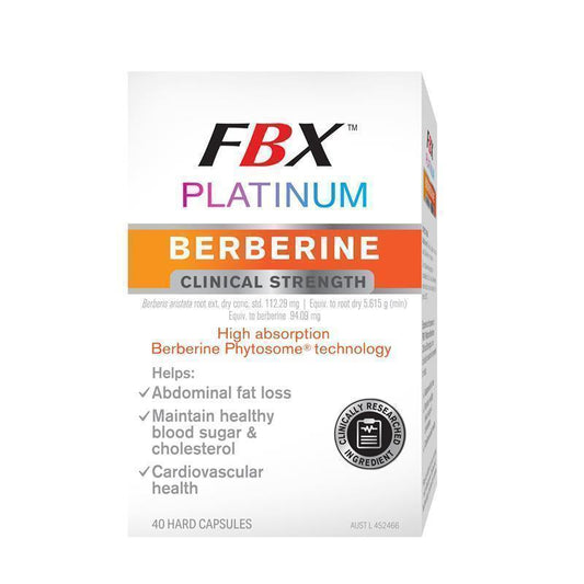 FBX Platinum Berberine Clinical Strength 40 Capsules - Auzzistore