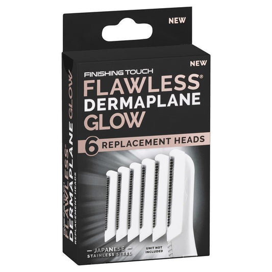 Flawless Finishing Touch Dermaplane Glow Replacement Heads - 6 Pack - Auzzistore