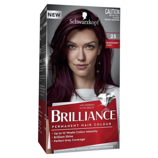 Schwarzkopf Brilliance 23 Burgundy Chic Hair Color - Permanent Fashion Shade