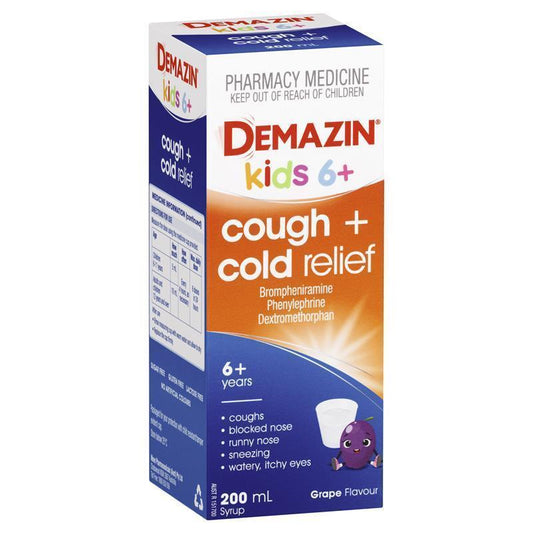 Demazin Kids 6+ Cough + Cold Relief 200ml