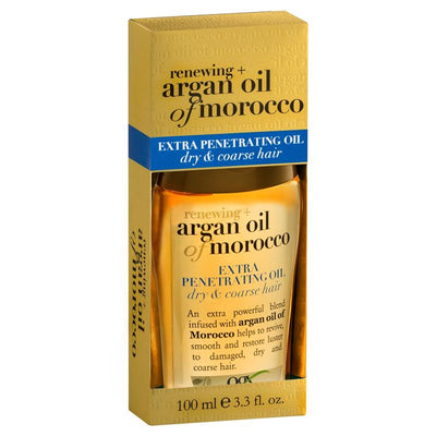 OGX Renewing Moroccan Argan Oil Extra Strength Penetrating Oil 100ml - Revitalize Your Hair