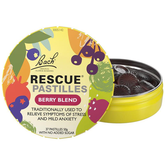 Bach Rescue Remedy Pastilles Berry Blend 50g Natural Stress Relief – view 2