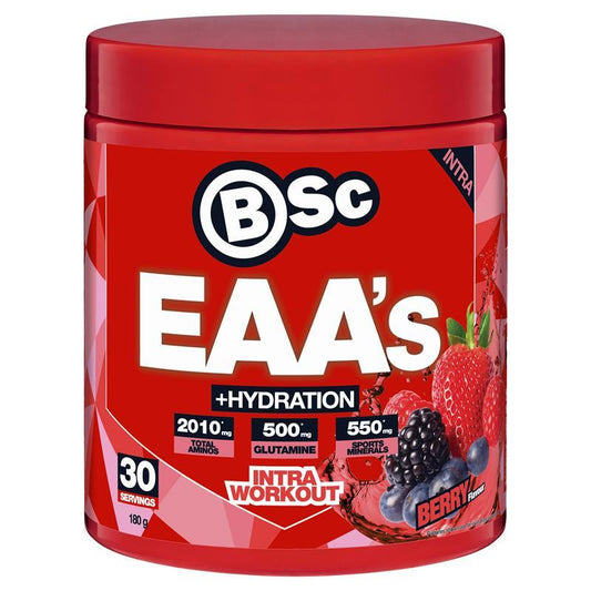 BSc EAAs + Hydration Berry 180g - Essential Amino Acids for Muscle Recovery