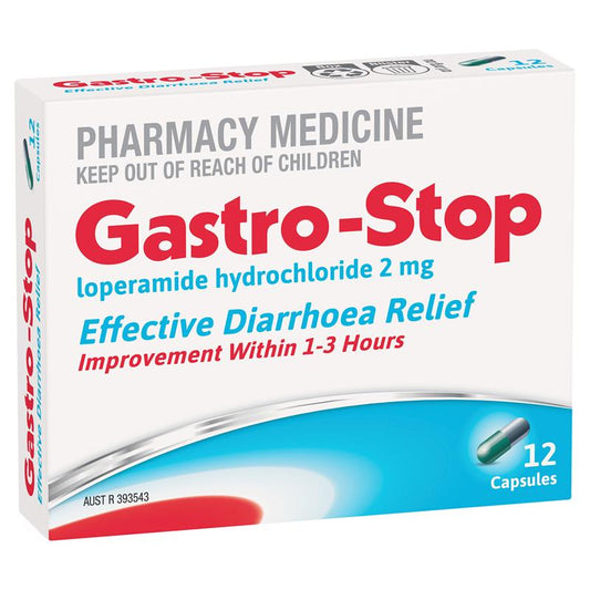 GastroStop 2mg 12 Capsules - Fast Relief for Diarrhoea-Auzzi Store
