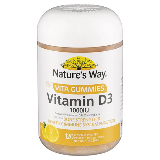 Nature's Way Adult Vitamin D3 Gummies 120ct – 1000IU, Lemon Flavor – view 2