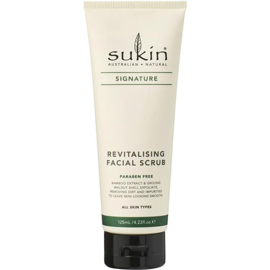 Sukin Signature Revitalising Facial Scrub 125ml - Exfoliating Cleanser - Auzzistore